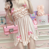 Bow strap nightdress S392