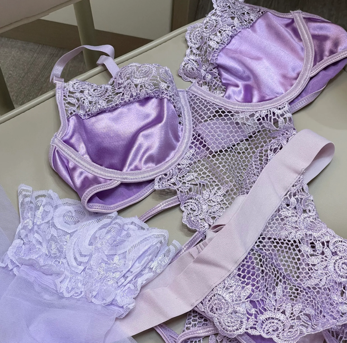 Purple lace set S459