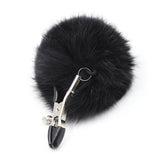 Plush bunny tail nipple clamps NC004