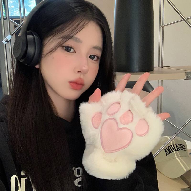 Super cute plush cat claw gloves S213