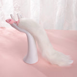 GLOWING RABBIT FOX TAIL ANAL PLUG AD008