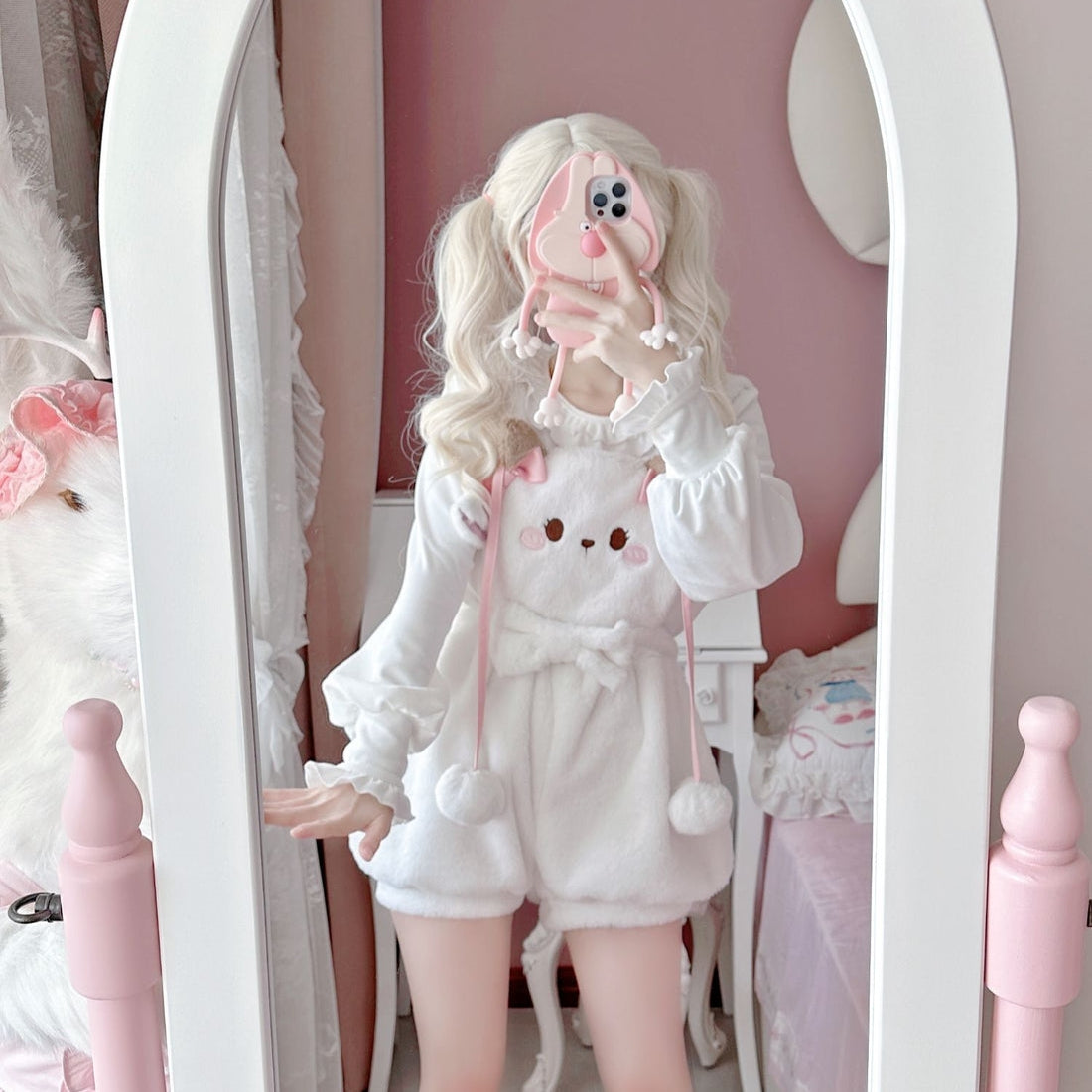 Cute Lolita Bear Suspenders S124