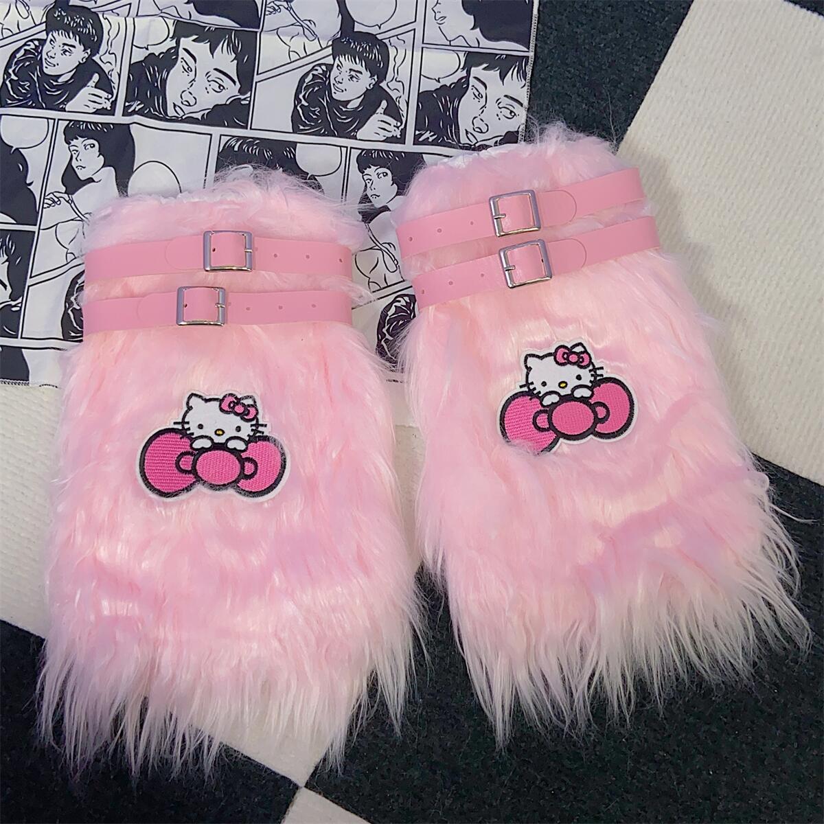 Plush pile socks S011