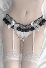 Bow garter panties S304