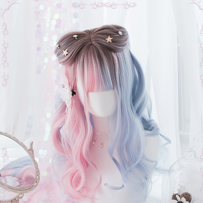 Lolita Mixed color Straight Wig WS1084