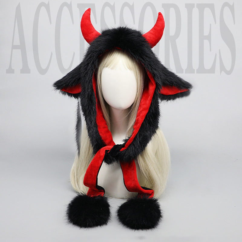 Yak cute plush hat S387