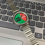 No Work Vibes Timepiece: Dual-Tone Anime Watch