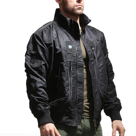 Air Force MA-1 Style Flight Jacket Tactical Stand Collar Jacket