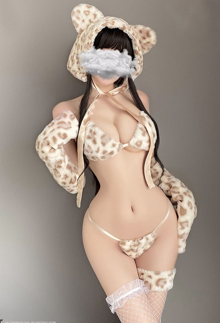 Fuzzy Kitten Lingerie Set H021