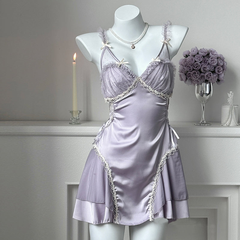 Lace slip nightdress S401