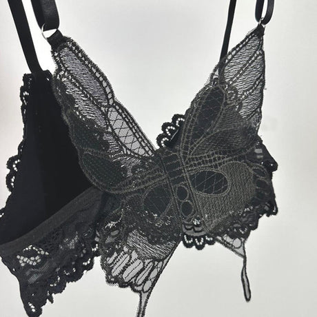 Soft lace butterfly camisole underwear S432