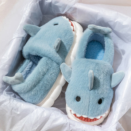 Plush shark slippers S165