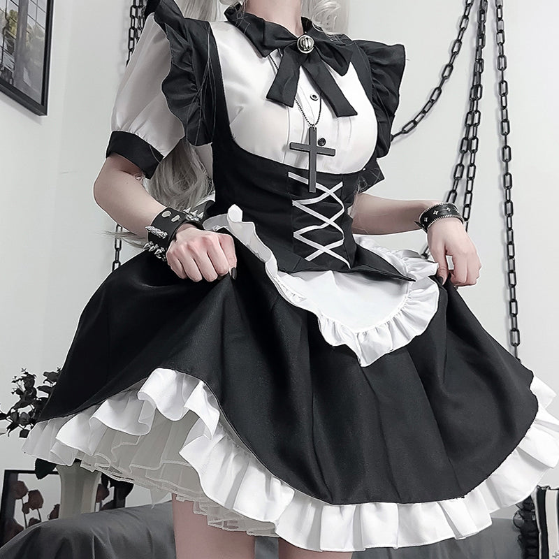 Black cat maid S414