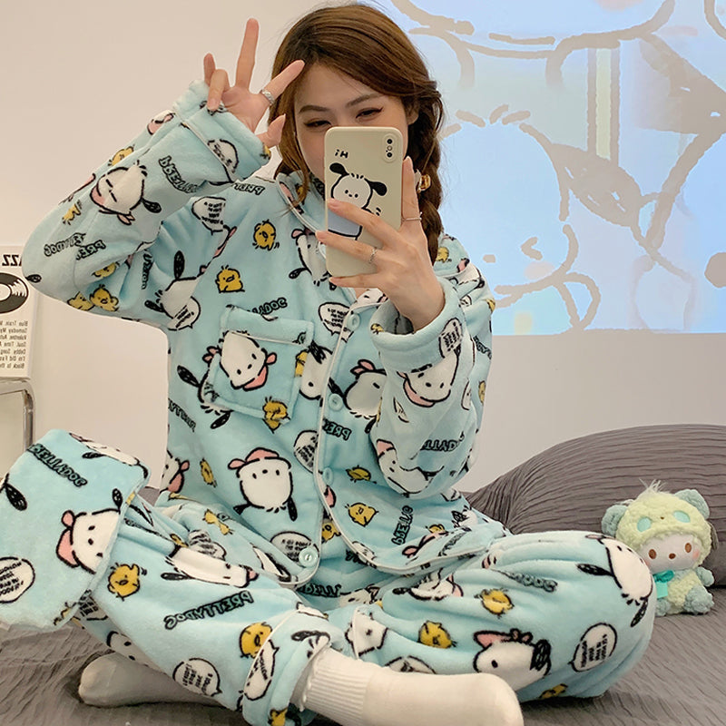 Cute plush pajamas S172