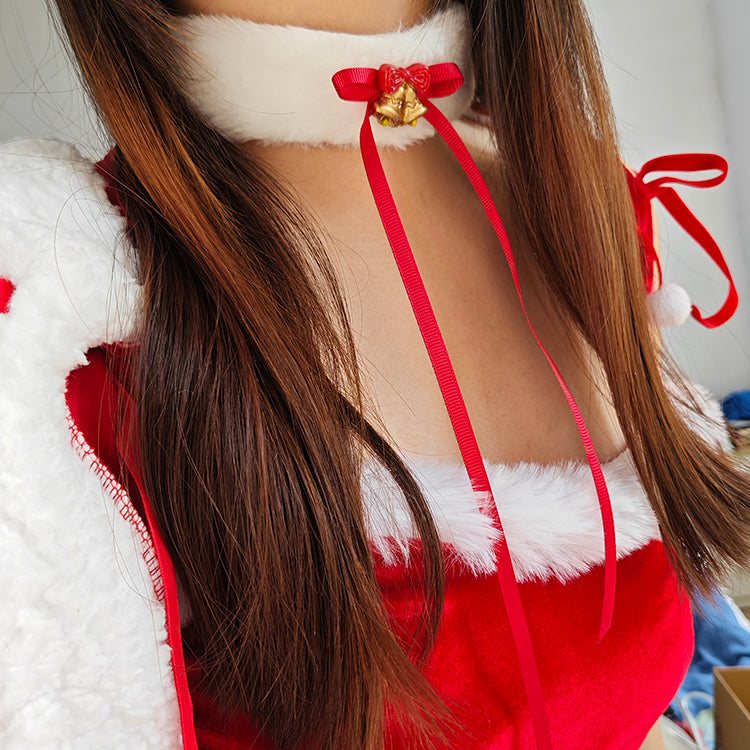 Christmas furry collar H282