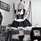 Black cat maid S414