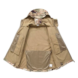 Winter Hunting Fleece-Lined Hooded Softshell Tactical Jacket