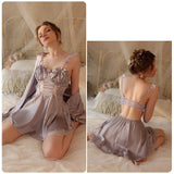 Lace suspender pajamas S018