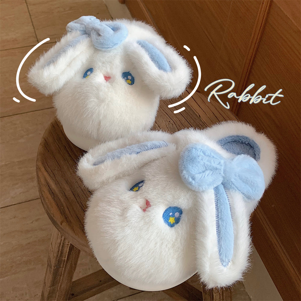 Plush bunny slippers S146