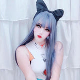 Air bangs long straight hair lolita Japanese wig WS2023