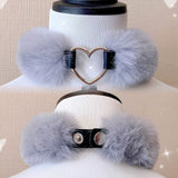 Cute plush choker S460