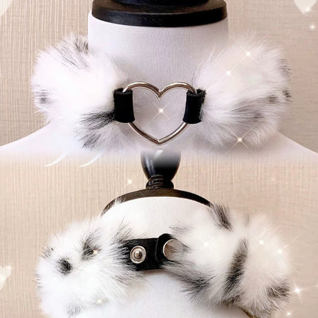 Cute plush choker S460