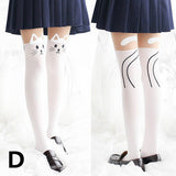 Japanese stitching pantyhose pattern cute SS1135