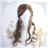 Lolita Brown-Yellow Long Curly Wig WS1054