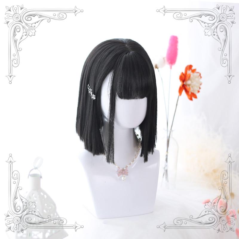 Lolita Black Light Brown Straight Wig WS1042