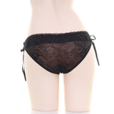 Lace dark pattern tie panties SS1223