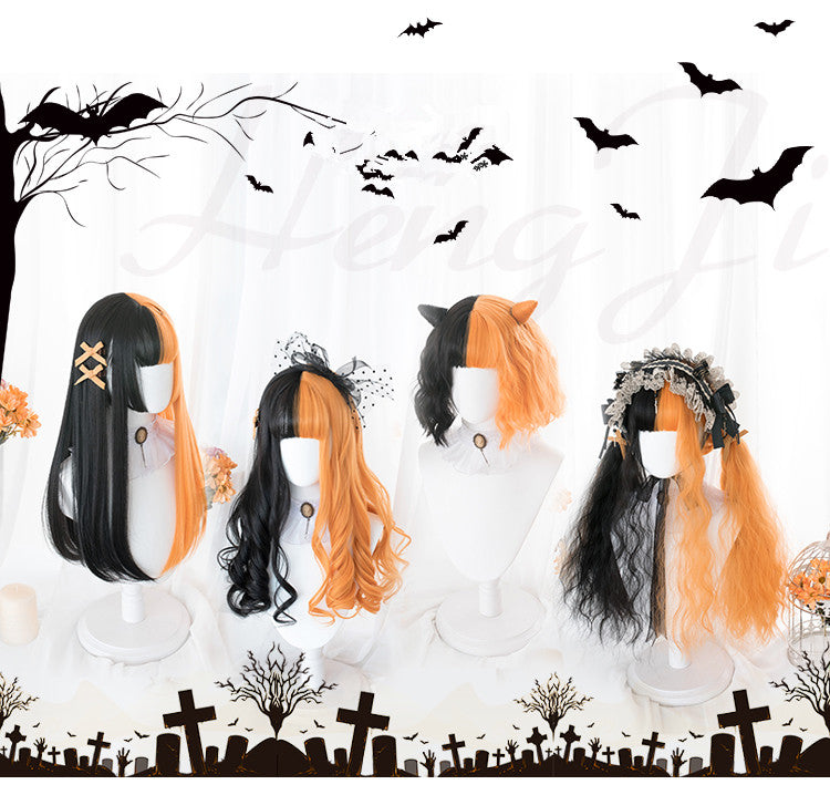 Long Straight Curly Hair Lolita Wig WS2060