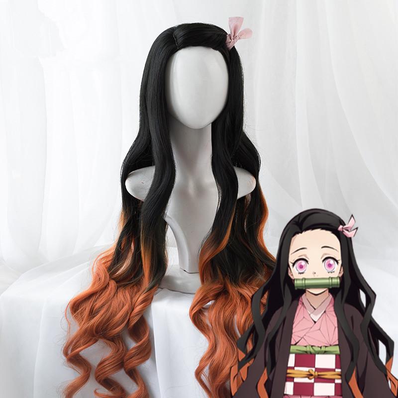 Demon Slayer: Kimetsu No Yaiba-Kamado Nezuko cos wig WS2026