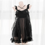 Chiffon micro skirt girl nightdress SS1154