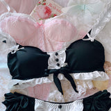 Dark bow bra set SS2240