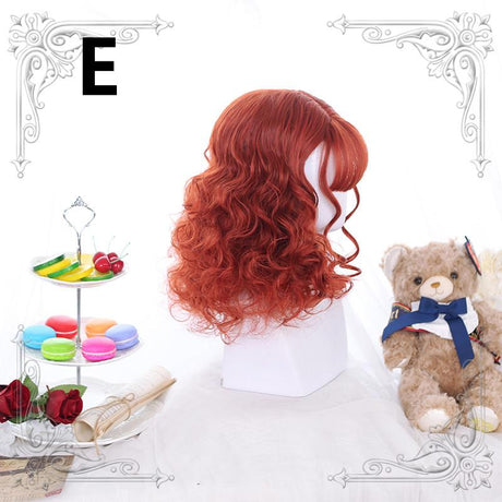 Harajuku Lolita Medium Length Curly Hair Wig WS1291