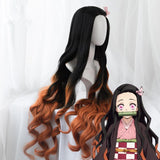 Demon Slayer: Kimetsu No Yaiba-Kamado Nezuko cos wig WS2026