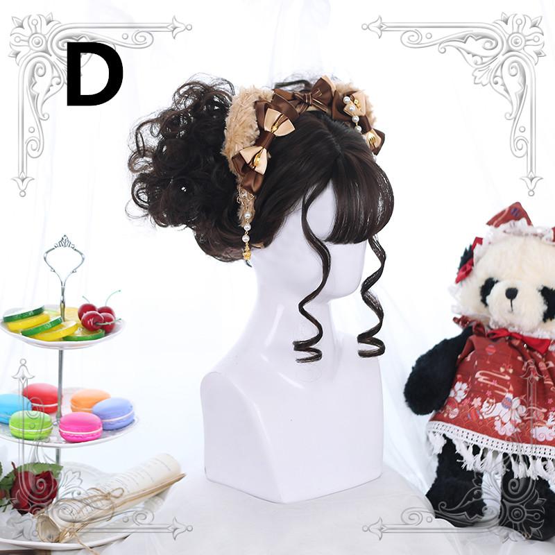 Harajuku Lolita Medium Length Curly Hair Wig WS1291