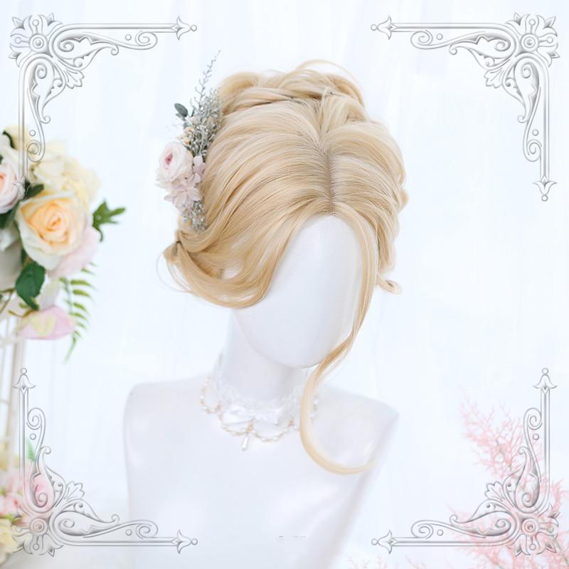 Lolita Golden-Yellow Long Curly Hair Wig  WS1067