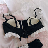 Dark bow bra set SS2240