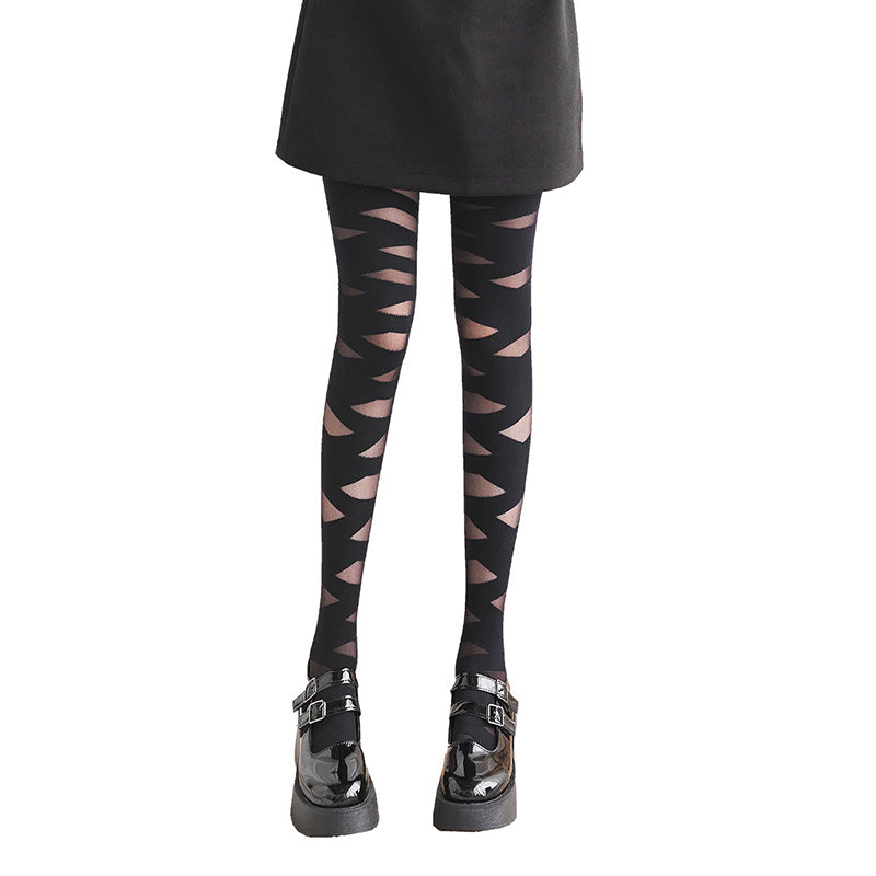 Japanese cross striped stockings SS2892