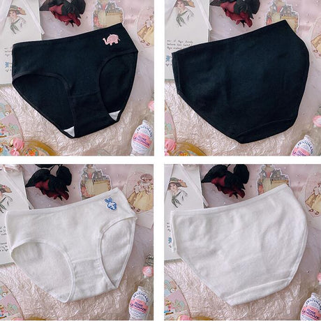 Cute bear bunny cotton panties SS2493