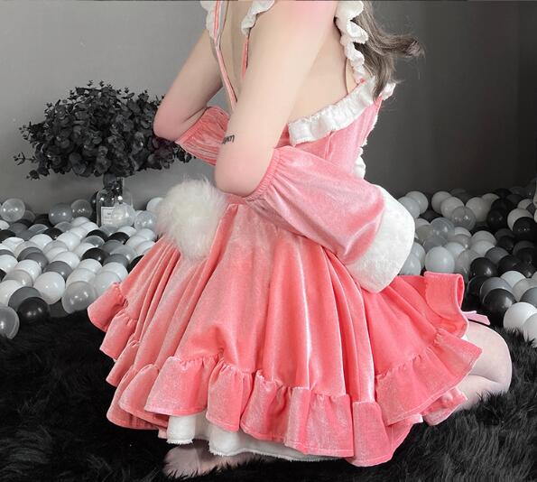 Christmas rabbit dress H057