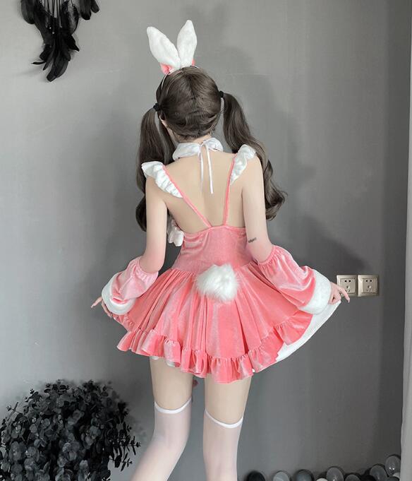 Christmas rabbit dress H057