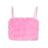 plush pink soft vest SS2064