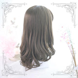 Lolita Brown Slightly Curly Wig  WS1053