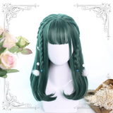 Lolita Dark Green Long Wig WS1048