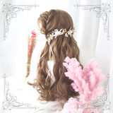 Lolita Brown-Yellow Long Curly Wig WS1054