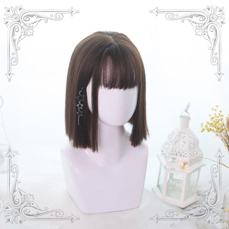 Lolita Black Light Brown Straight Wig WS1042