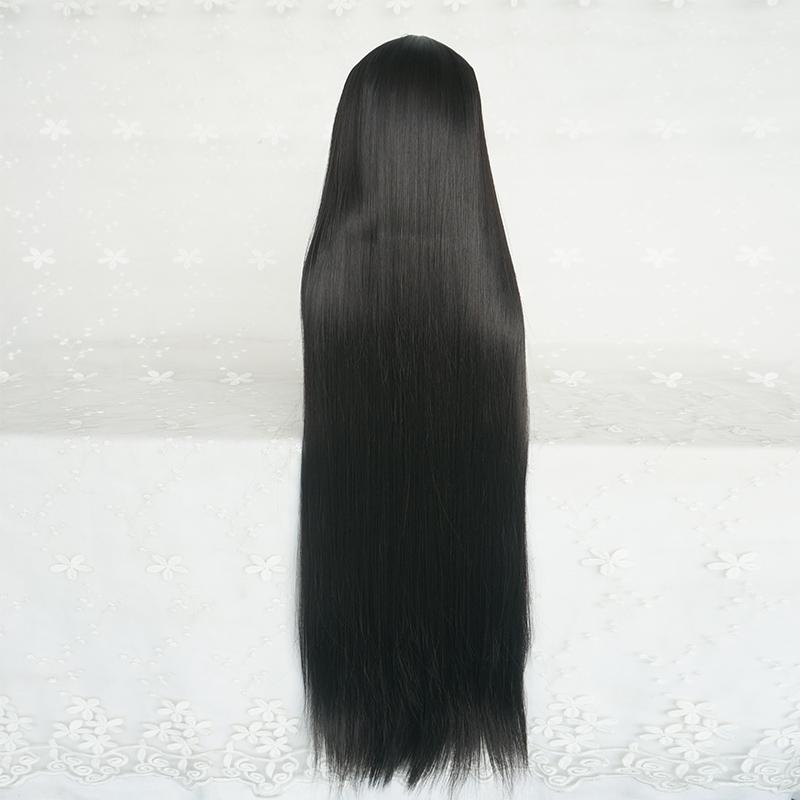 Lolita long straight hair natural black wig WS1222