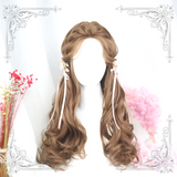 Lolita Brown-Yellow Long Curly Wig WS1054